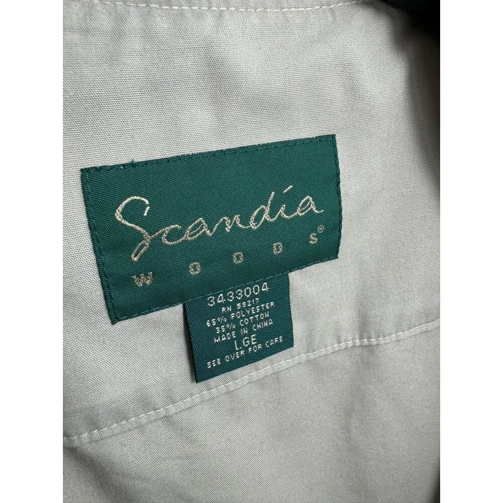 Vintage Scandia Woods Men Vest Photography Safari Outdoor Pockets Beige Large L